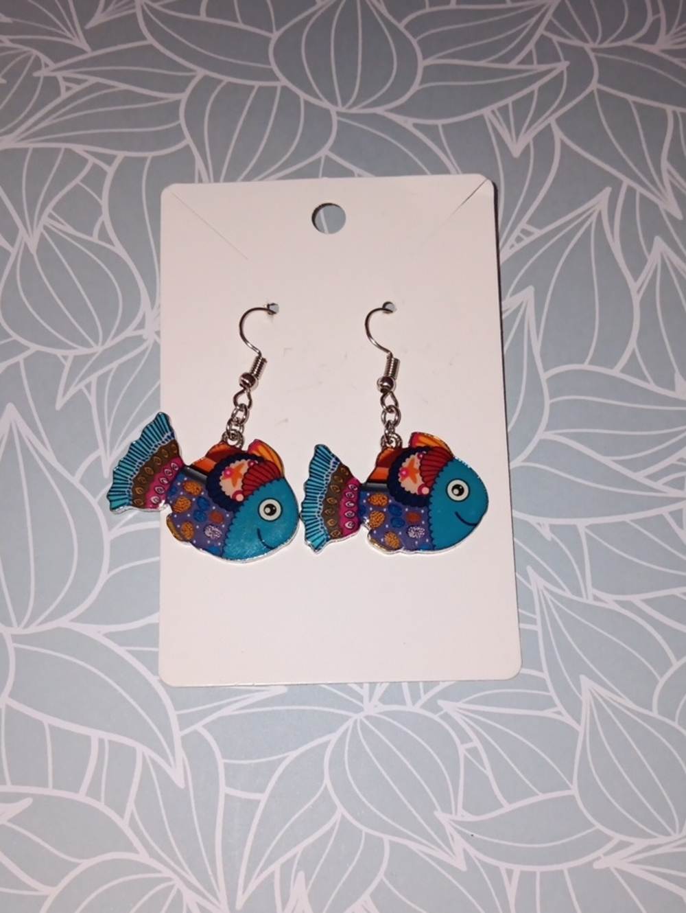 🔷️3-$15🔷️Colorful Fish 🐟 Enamel Drop Earrings New!
